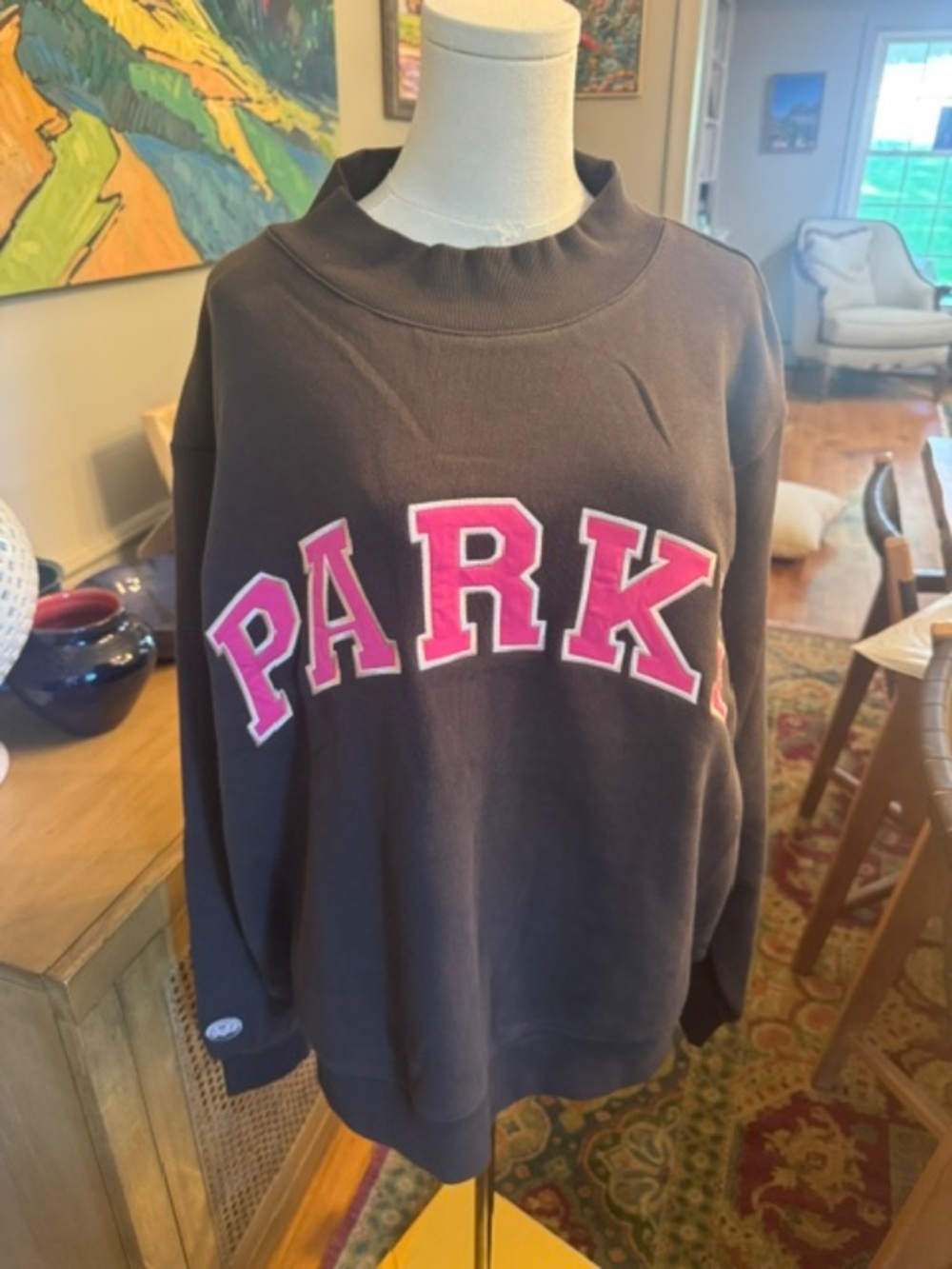 PARKE x Dunkin Espresso Varsity Mockneck Sweatshirt L/XL SOLD OUT